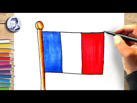 Comment dessiner un drapeau espagnol facile à dessiner 