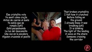 Video thumbnail of "rosalía - malamente- LETRA- LYRICS+ English translation"