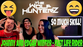 Johnny and Edgar Winter - Fast Life Rider | THE WOLF HUNTERZ Jon Travis and Suzi Reaction