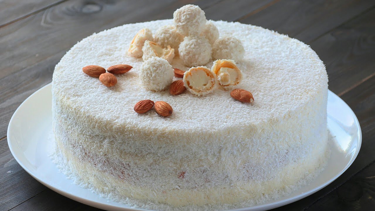 Hazirlayan her kes heyran olacag, 🔴RAFAELLO TORTU 🔴 Торт Рафаелло вкусно до не возможность.