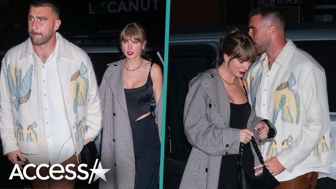 Taylor Swift & Travis Kelce Hold Hands After Surprise 'SNL' Cameos - YouTube