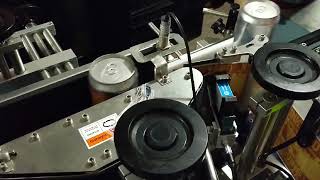 SNEED-JET Inkjet Printer Attached to Beer Can Label Applicator