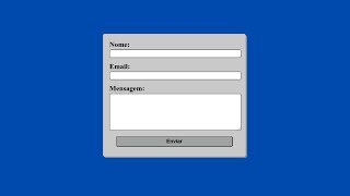 Criando um Formulário de Contato com HTML e CSS