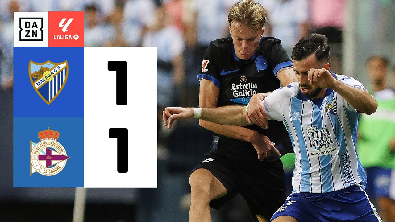 Resumen: Málaga CF vs RC Deportivo (1-1) | Resumen y goles | Highlights LALIGA EA SPORTS
