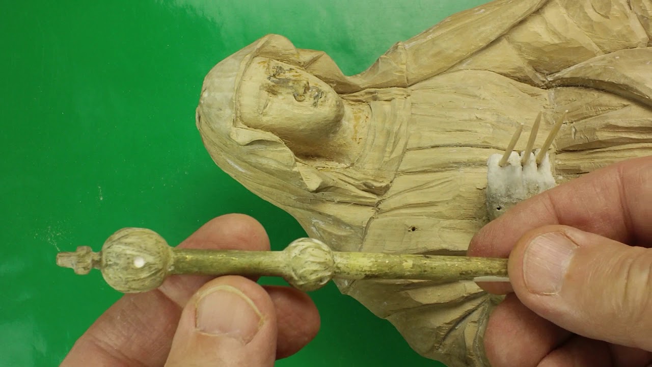 BAROKOWA MADONNA konserwacja rzezby polichromowanej