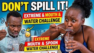 DON'T SPILL IT! | Extreme Mouth & Spoon Water Challenge (Winner Gets KFC!)