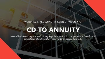 CD TO ANNUITY - Insurance Lead Conversion Video | WebPrez