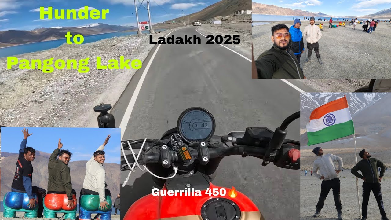 Hunder to pangong Lake !! Nubra valley to pangong Lake !! Pangong Lake 2025 !!