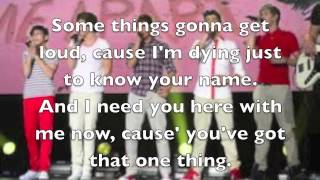 One Thing - One Direction (Lyrics)