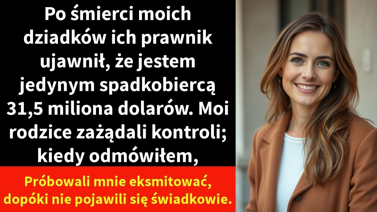 Wszyscy stali przy trumnie babci, płacząc na pokaz, a ja ściskałam jej ręcznie robiony szalik, gdy prawnik odczytał testament. „Cały majątek, trzydzieści jeden milionów dolarów, przekazuję mojej...