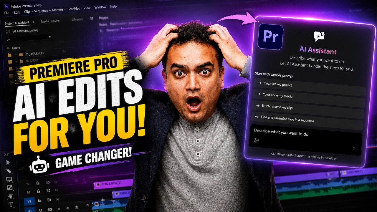 Stop Editing Manually! Premiere Pro AI Assistant is Here