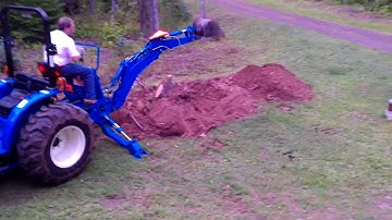 LS G3033H tractor with an LB1100 Backhoe #1