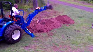 Ls G3033H Tractor With An Lb1100 Backhoe