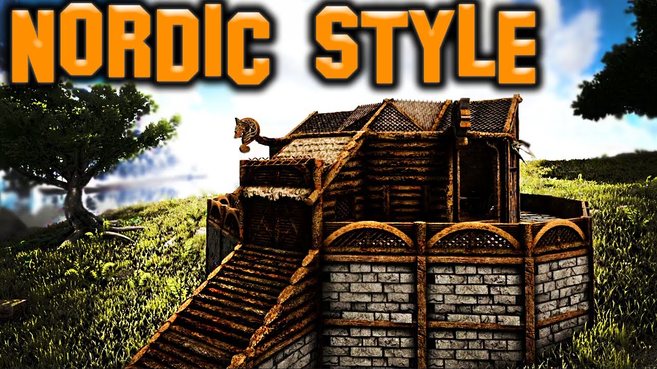 Ark Nordic Building Decor Set Mod Review - Ark Survival Evolved - YouTube
