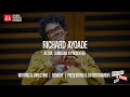 Richard Ayoade speaking on stage at JLA Festival of Speech