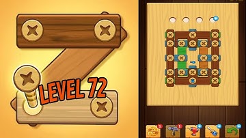 🏅 SCREW PUZZLE: Wood Nut & Bolt 🤪 Level 72 🧩 Gameplay Walkthrough