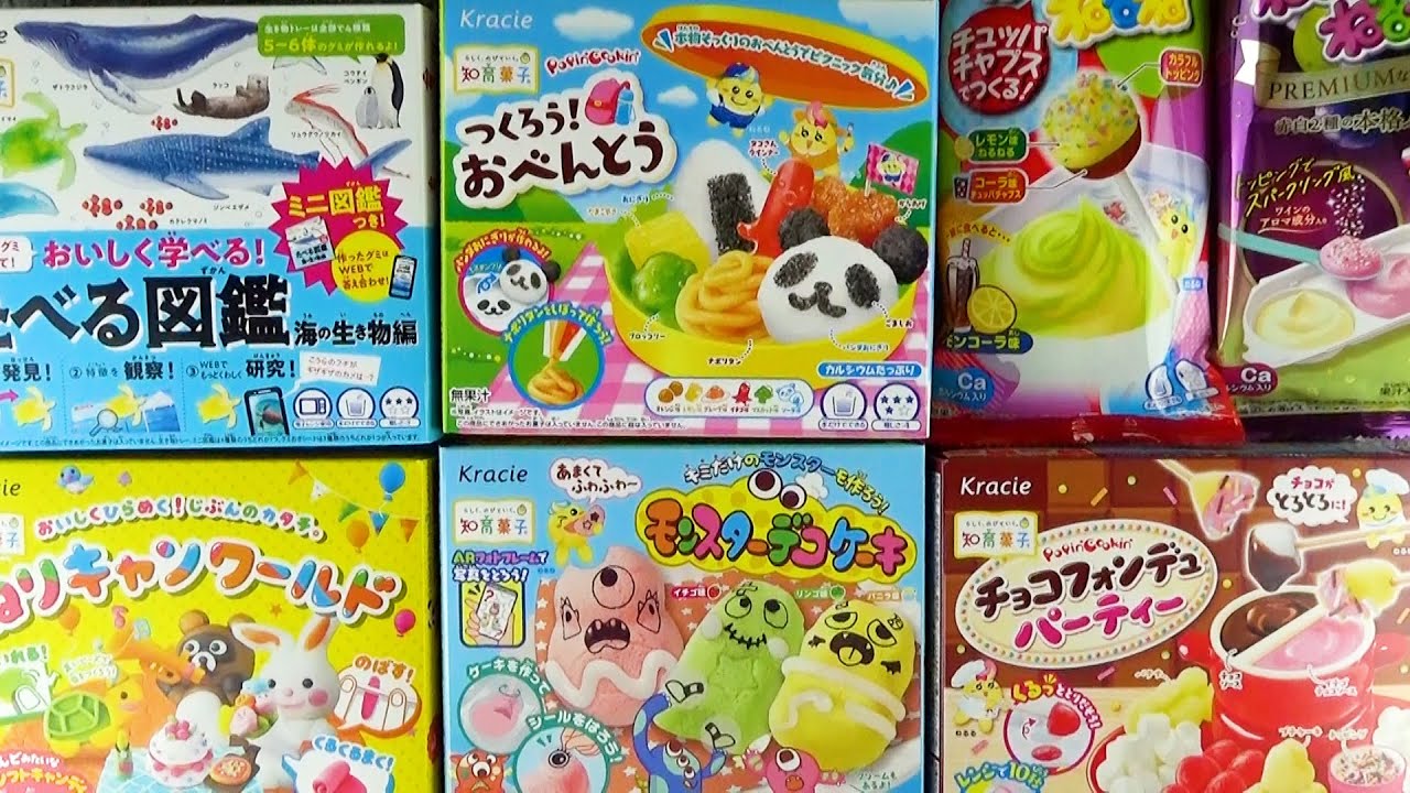 Давайте приготовим и поиграем с последними «Образовательными сладостями Kracie»♪ Бенто, торт и т. д.