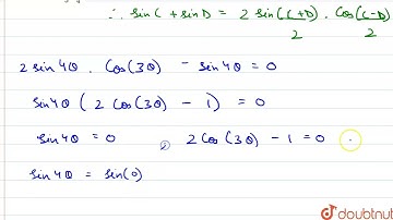 The values of theta satisfying sin 7 theta = sin 4 theta -sin theta and 0 lt theta lt (pi)/(2) a...
