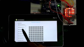 Android + Arduino Uno:  display bits and ASCII char  on LED Matrix