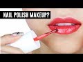 Nail Polish Makeup! - TINA TRIES IT
