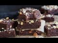 Healthy No-Bake BROWNIES (Vegan, Gluten Free) - Hot Chocolate Hits