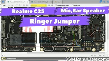 Realme C25 Mic,EarSpeaker,Ringer Diagram | Realme C25 Mic Jumper | Realme C25 Mic,Ringer not working