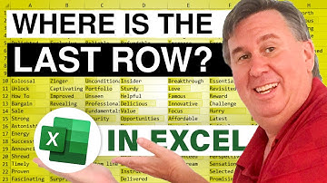 Excel - Find Last Value in the Row and get the Date for that Cell - Episode 1254