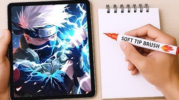 Drawing Kakashi in Different Anime Art Styles