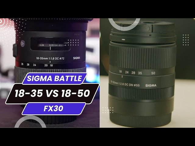 Sigma 18-35 1.8 vs 18-50 2.8 Lens DoF Comparison using the