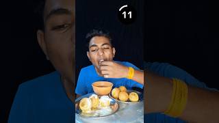1 Plate Golgappe 1 Plate Dahi Puri Eating Challenge 60 Second Challenge #shorts #food #challenge