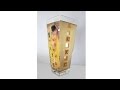 Decoupage on glass tutorial RECYCLING GLASS VASE KLIMT