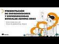 Presentacin de los emprendedores y emprendedoras sociales ashoka 2023  ashoka espaa y portugal