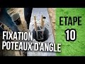 Règle de fixation de poteau d'angle et béton - Etape 10