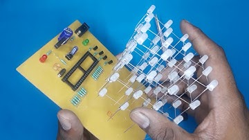 How to make 4x4x4 LED Cube at home