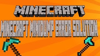 How To Fix Minidump Error Minecraft (solution)(, 2016-09-21T00:37:17.000Z)