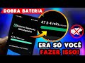 FUNCIONOU😍!Como Fazer a BATERIA DURAR 2 DIAS? BATERIA DURAR MUITO MAIS EM 100% 2021