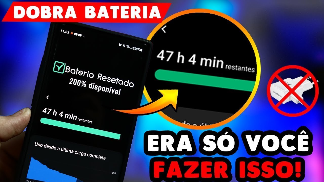 COMO FAZER A BATERIA DURA MUITO MAIS ? APRENDA AGORA USANDO O