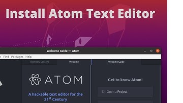 atom text editor on ubuntu