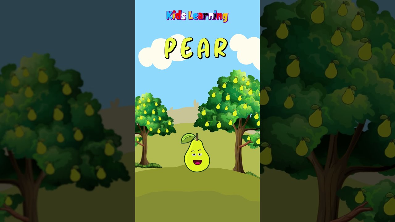 What Fruit Is This It S A Juicy Pear Fruitnames Fruitsforkids