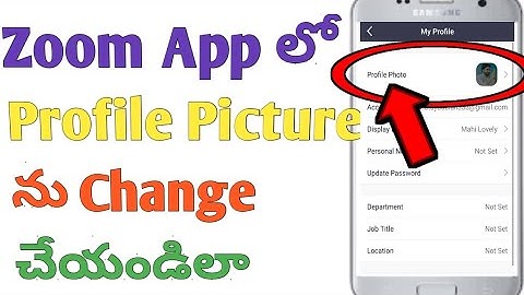How to change zoom profile picture in Telugu/zoom cloud/zoom profile picture Telugu/Tech by Mahesh