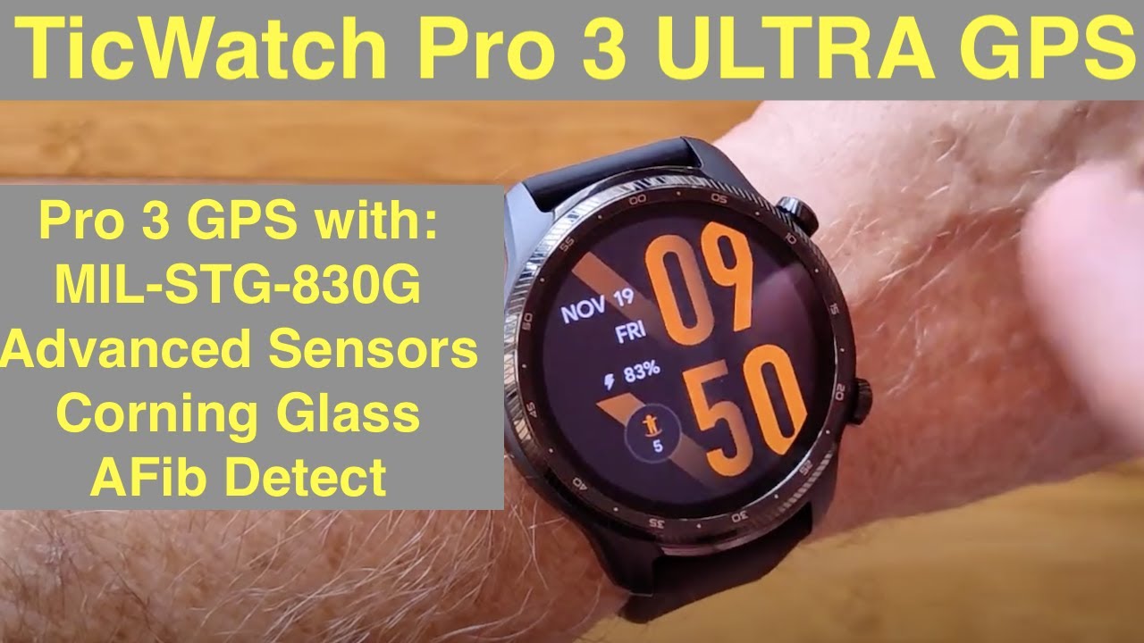 Mobvoi TicWatch Pro 3 ULTRA GPS Upgrade! Detailed look at what's new in  this WearOS IP68 Smartwatch 