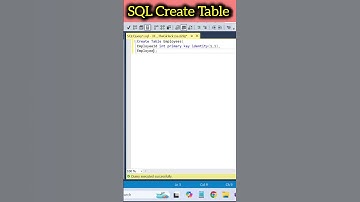 How to Create a Table in SQL in 1 Minute! | SQL Basics for Beginners 2025🔥#sql #sqlserver