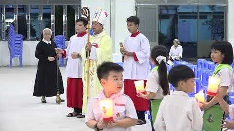 Đc. Gs. Trần Văn Toản, cùng với cộng đoàn hành hương CUNG NGHINH ĐỨC ME MÂN CÔI - TẠI TTHH ĐỨC MẸ TH