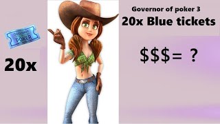 20 Blue tickets - Governor of poker 3 - GOP3 by 42NX 314 views 10 months ago 2 minutes, 24 seconds