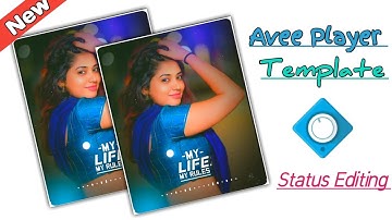 Avee Player Template | WhatsApp status video | How to make Avee Player Template  | #aveeplayer