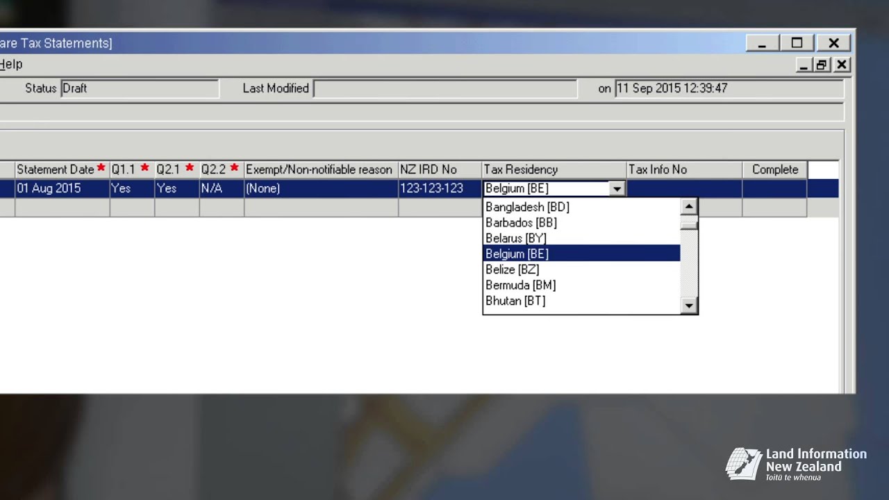 linz austria Capturing tax information in Landonline