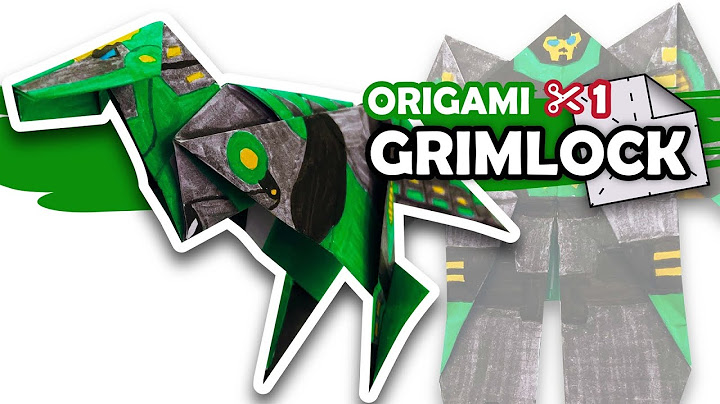 How to make a Transforming AUTOBOT GRIMLOCK Origami Transformer