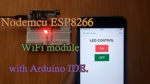NODEMCU WEBSERVER  WITH ARDUINO IDE TO CONTROL LEDS