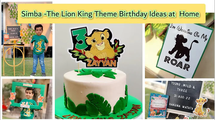 Simba The Lion King Theme Birthday Ideas at Home | How I Celebrate My Son's Birthday | DIY Birthday