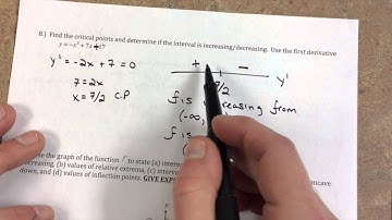 Calc 4.2-4.4 Practice Test